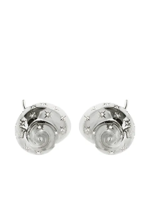 Versace crystal-embellished earrings Silver 10202511A00621