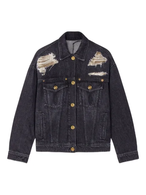 Versace distressed denim jacket Blue 10208931A14809