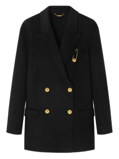 Versace double-breasted coat Black 10209711A15400