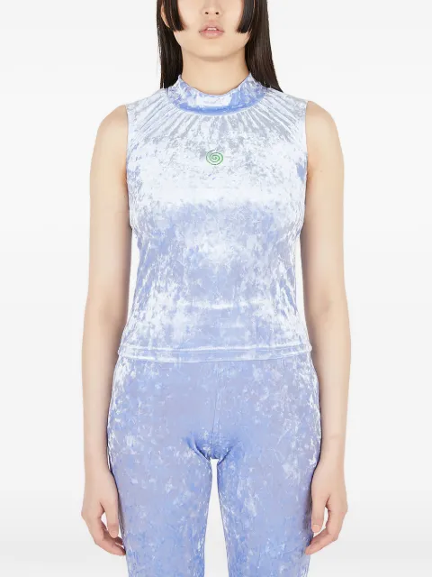 Perks And Mini crushed velvet top Blue PS224515ICEBLE