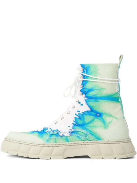 Virón printed lace-up boots Neutrals 199206P500