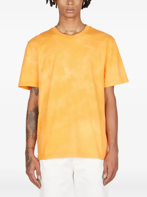 NOTSONORMAL washed crew neck t-shirt Orange MKLJ109WSHSN