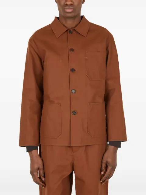 Meta Campania Collective patch-pocket overshirt Brown PAJ002COCO001993