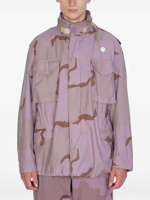 OAMC abstract-print jacket Purple 23E28OAX05CAPOA056LILAC536