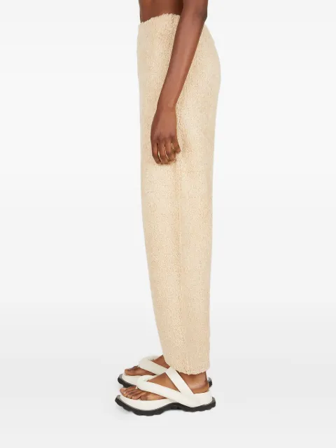 THEOPEN PRODUCT teddy-weave elasticated-cuff trousers Neutrals GTO223KT013BEIGE