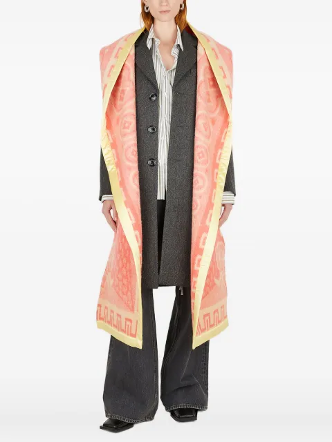 MERYLL ROGGE detachable-scarf wool coat Grey WF22101TOWNCOATING
