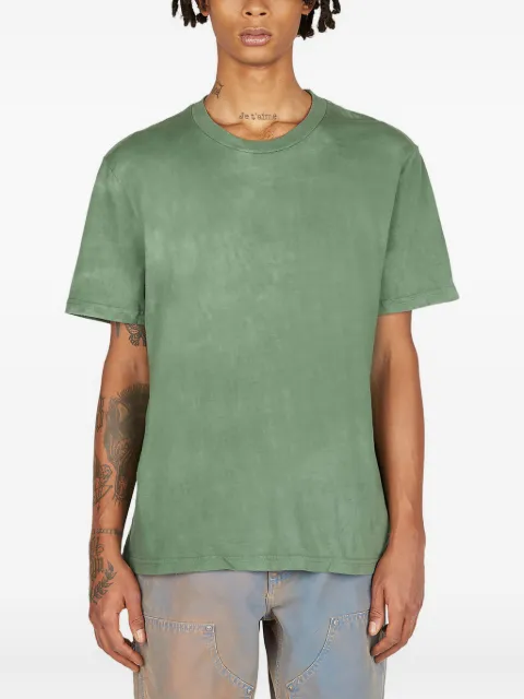 NOTSONORMAL washed crew-neck T-shirt Green MKLJ109GRAMA
