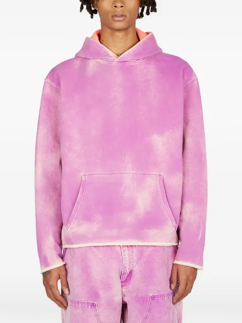 NOTSONORMAL drawstring washed hoodie Purple UKFTC104NVIOL