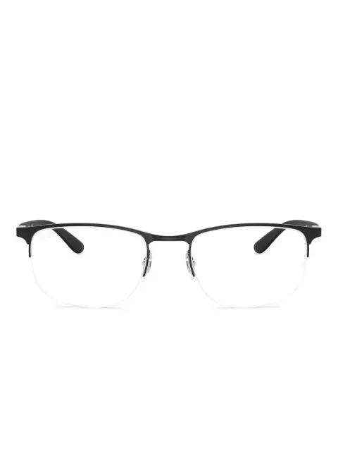 Ray-Ban half-rim design glasses Black RX6513