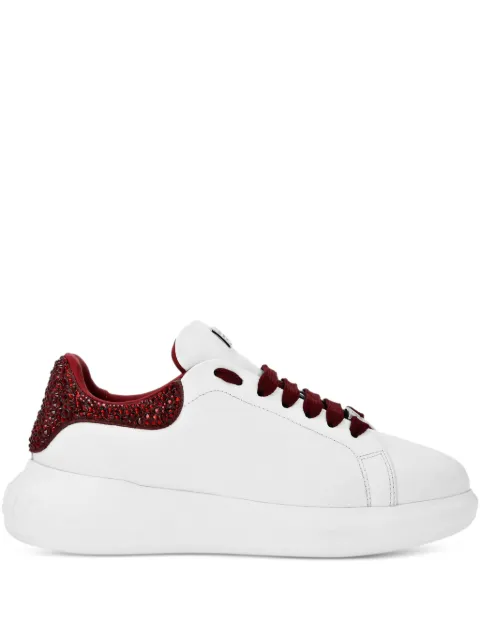 Philipp Plein rhinestone-embellished sneakers Red FAESWSC2776PLE022N
