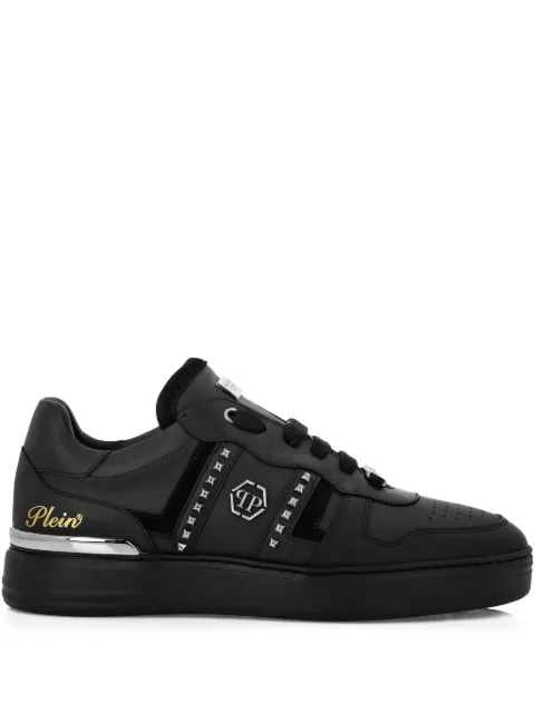 Philipp Plein mix cut studs low-top sneakers Black FAESUSC0821PLE022N