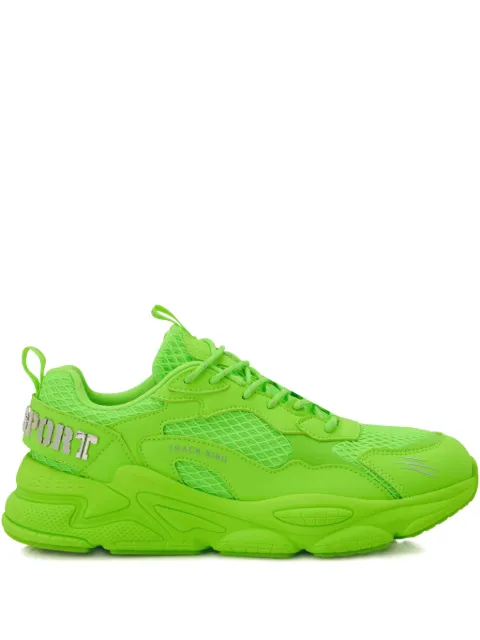 Plein Sport Track-King Gen.X.05 logo-plaque trainers Green FAESUSC0800STE003N