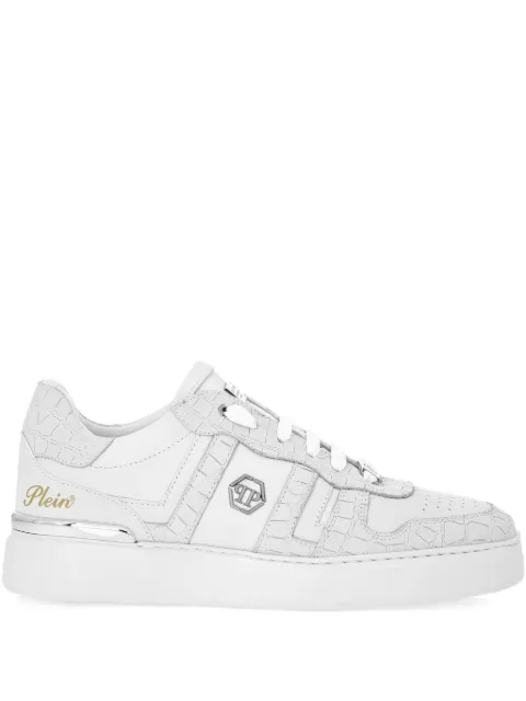 Philipp Plein nubuck low top sneakers Cocco White FAESUSC0820PLE067N