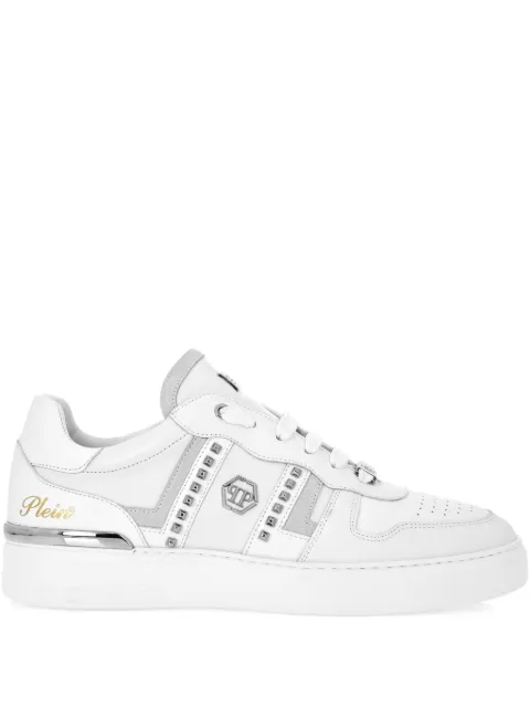Philipp Plein stud-embellished low-top sneakers White FAESUSC0821PLE022N