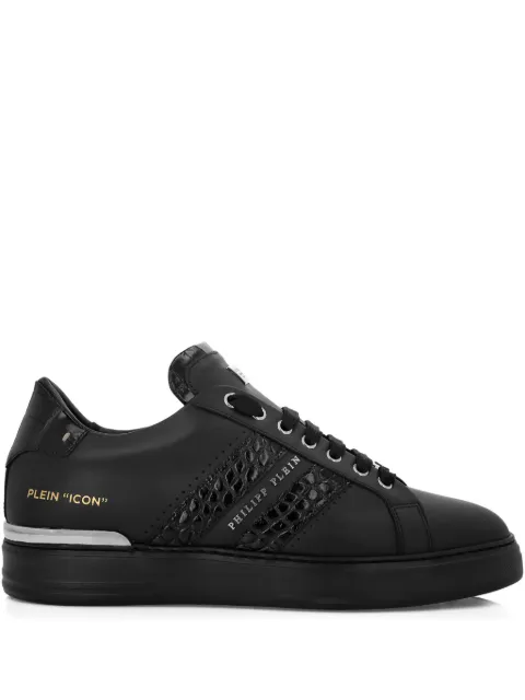 Philipp Plein leather low-top sneakers Black FAESUSC0809PLE075N