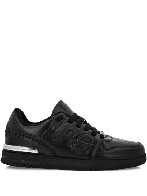 Plein Sport Andrika logo leather sneakers Black FAESUSC0798SLE004N