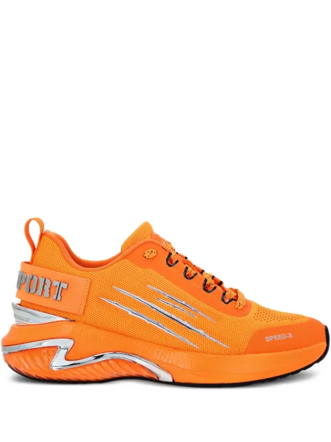 Plein Sport logo-embellished sneakers Orange FAESUSC0779STE003N