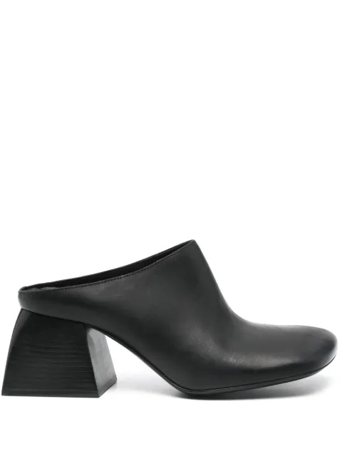 Uma Wang leather mules Black US9197