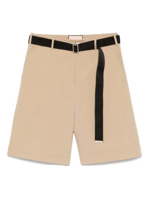 Plan C cotton shorts Neutrals PNUAG06CY0TN024
