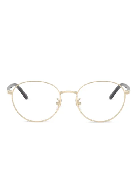 Ray-Ban round-frame glasses Gold RX6538D