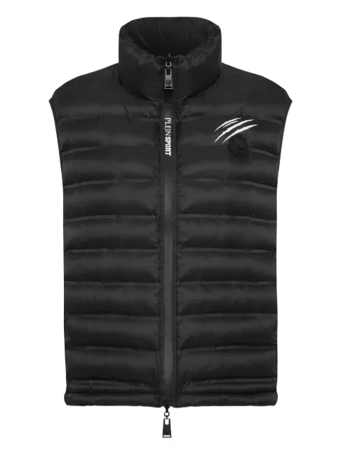 Plein Sport claw-print quilted vest Black FAECWRC0136STE003N