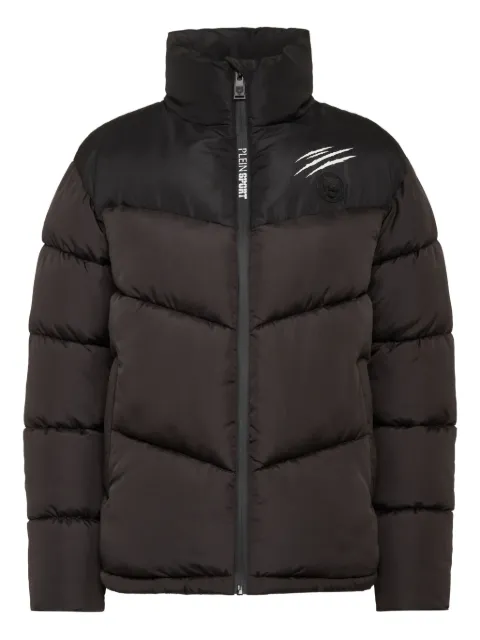 Plein Sport claw-print quilted puffer jacket FAECWRB1525STE003N