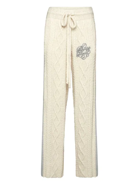 Philipp Plein knitted straight-leg trousers White FAECWKT0160PTE003N