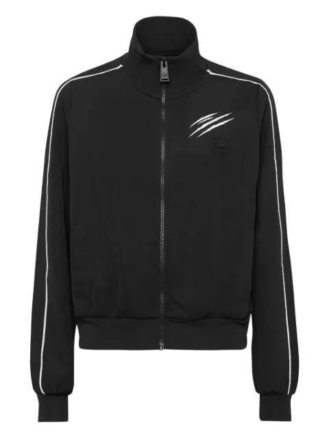 Plein Sport zip-up track jacket Black FAECWJB1894STE003N