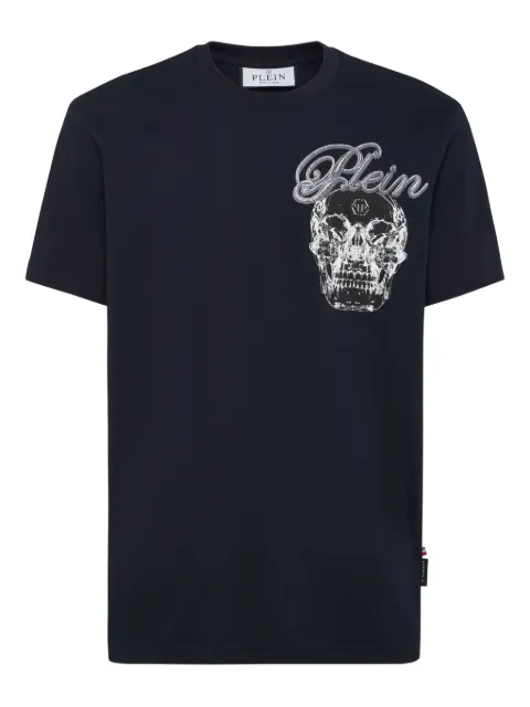 Philipp Plein Skull-graphic T-shirt Blue FAECMTK8530PJY002N