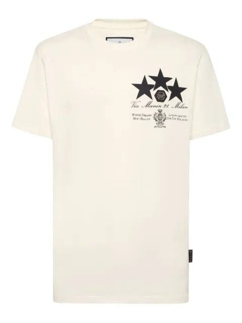 Philipp Plein star-graphic T-shirt White FAECMTK8478PJY002N