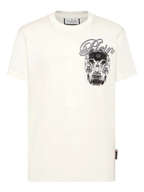 Philipp Plein skull-print T-shirt White FAECMTK8530PJY002N