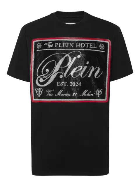 Philipp Plein logo-embellished T-shirt Black FAECMTK8462PJY002N