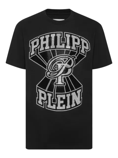 Philipp Plein logo-embellished T-shirt Black FAECMTK8456PJY002N