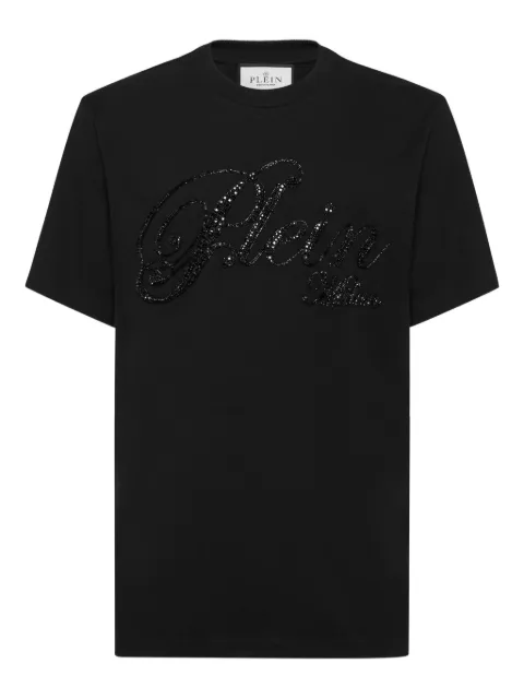 Philipp Plein rhinestone-embellished T-shirt Black FAECMTK8411PJY002N