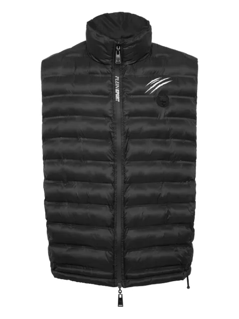 Plein Sport zip-up gilet Black FAECMRC0230STE003N
