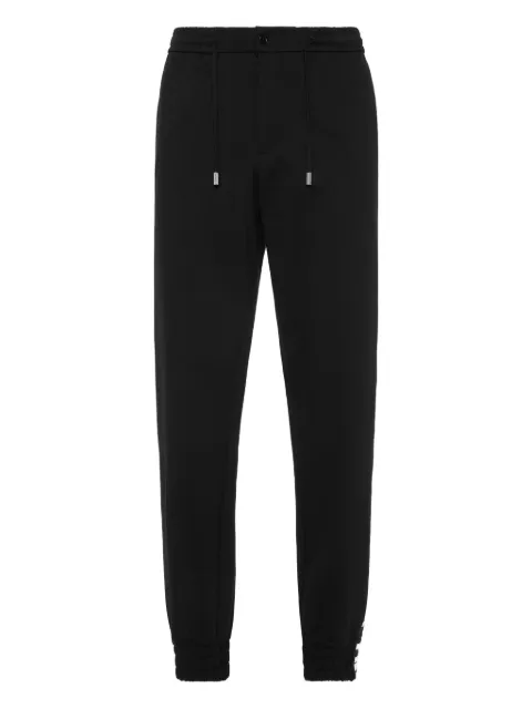 Philipp Plein logo-tape track pants Black FAECMRT1550PTE003N