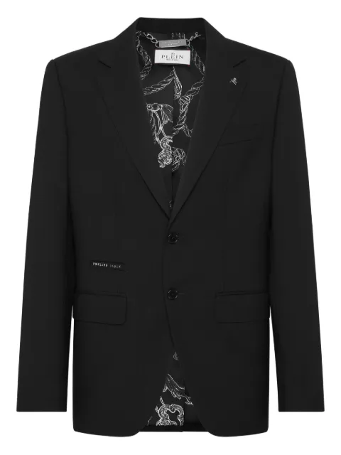 Philipp Plein single-breasted blazer Black FAECMRF2051PTE076N