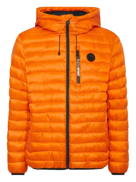 Plein Sport quilted hooded jacket Orange FAECMRB2918STE003N