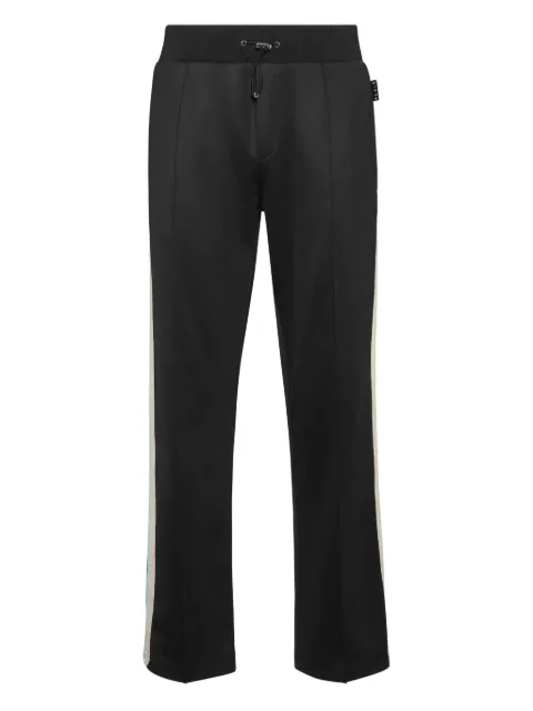 Philipp Plein stripe-detail track pants Black FAECMJT2656PTE003N