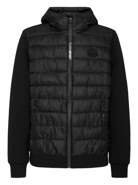 Plein Sport quilted hooded jacket Black FAECMRB2919STE003N