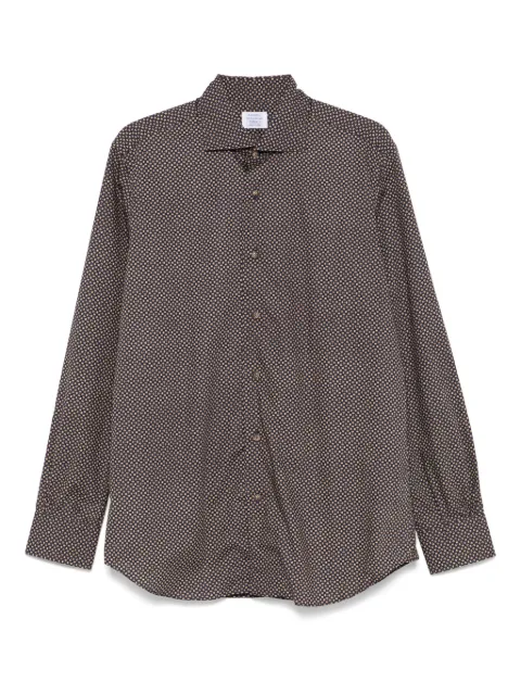 Mazzarelli floral-print shirt Brown B44W15359518