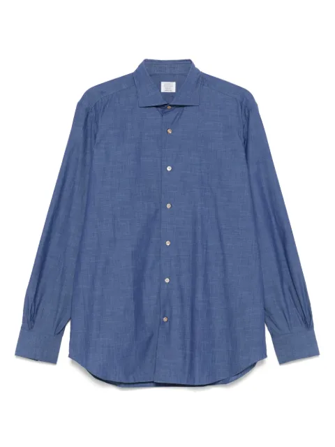 Mazzarelli cotton shirt Blue B124W261641SLIM
