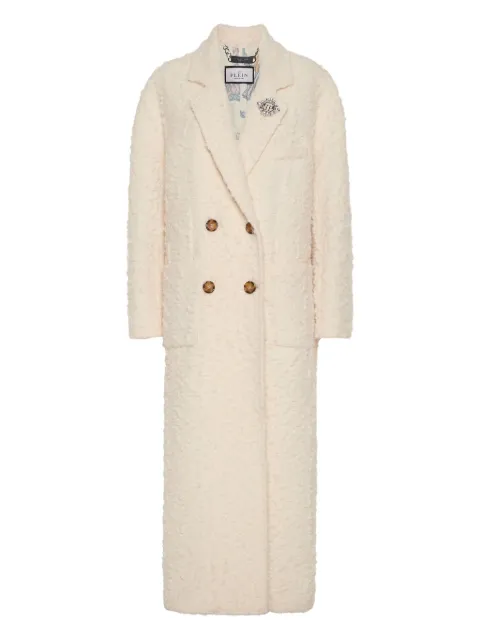 Philipp Plein double-breasted coat Neutrals FAECWRA0721PTE003N