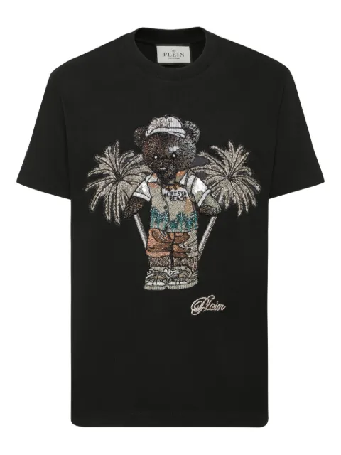 Philipp Plein round neck T-shirt Teddy Bear Black FAECMTK8413PJY002N