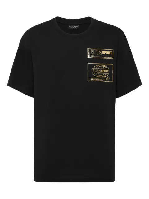 Plein Sport cotton T-shirt Black FAECMTK8354STE001N