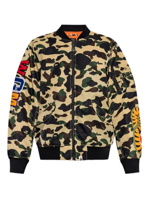 A BATHING APE® camouflage-pattern bomber jacket Neutrals 1L30141003