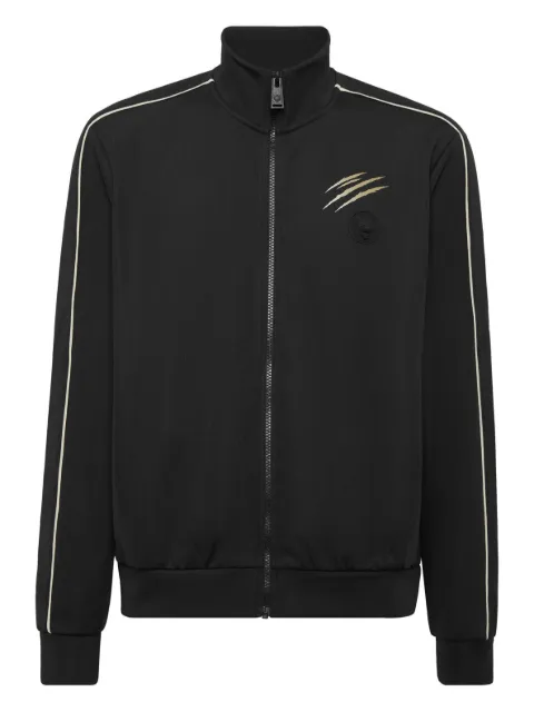 Plein Sport zip-up bomber jacket Black FAECMJB3816STE003N
