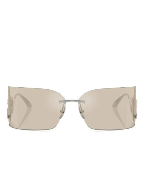 Dolce & Gabbana Eyewear logo-plaque sunglasses Silver DG2319