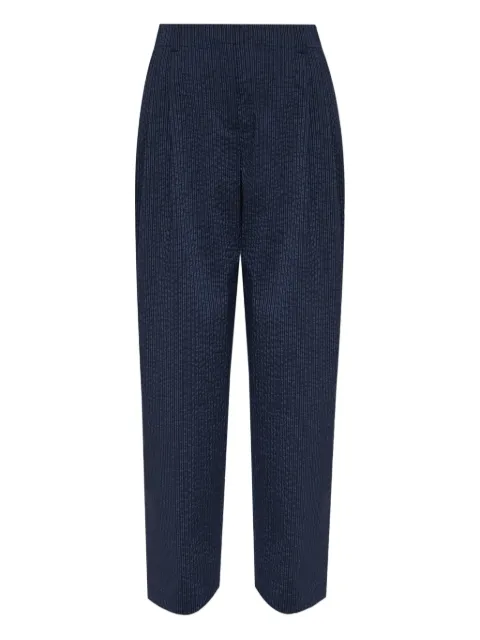 Maison Kitsuné striped trousers Blue OW01104WC5032