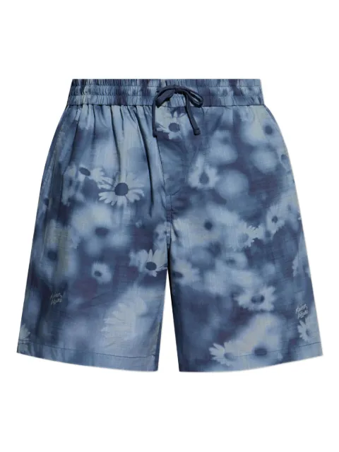 Maison Kitsuné cotton shorts Blue OM01407WW9054